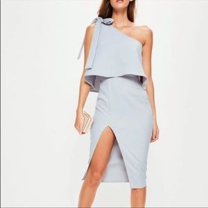 Missguided One Shoulder Midi Dress